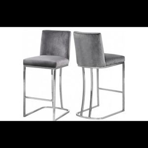 MERIDIAN - Heidi Velvet Bar Stool - All 3 for 300